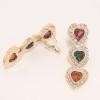 14K Yellow Gold Tourmaline Gemstone Earrings