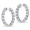 Lab Grown Diamond Inside out Hoop Earrings