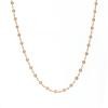 18K Rose Gold Diamond Gemstone Necklace