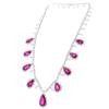 18K White Gold Tourmaline Gemstone Necklace