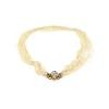 14K Yellow Gold Pearl Gemstone Necklace