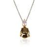 Platinum Diamond Gemstone Necklace