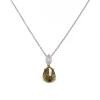 Platinum Diamond Gemstone Necklace