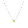 14K Yellow Gold Diamond Gemstone Necklace