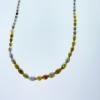 14K White Gold Diamond Gemstone Necklace