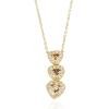 18K Yellow Gold Diamond Gemstone Pendant