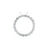 18K White Gold Diamond Gemstone Pendant