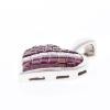18K White Gold Ruby Gemstone Pendant