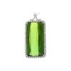 18K White Gold Tourmaline Gemstone Pendant
