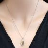 Platinum Diamond Gemstone Pendant