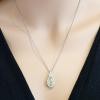Platinum Diamond Gemstone Pendant