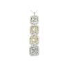 18K White Gold Diamond Gemstone Pendant