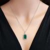 18K Yellow Gold Emerald Gemstone Pendant