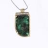 18K Yellow Gold Emerald Gemstone Pendant