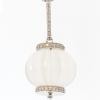 14K White Gold Quartz Gemstone Pendant