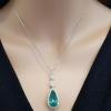 18K Yellow Gold Emerald Gemstone Pendant