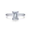Emerald-Cut Solitaire Engagement Ring