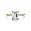 Emerald-Cut Solitaire Engagement Ring