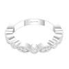 White Gold Bridal Stackable Band Ring 0.18 CT