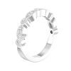 White Gold Bridal Stackable Band Ring 0.18 CT