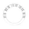 White Gold Bridal Stackable Band Ring 0.18 CT