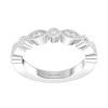 White Gold Bridal Stackable Band Ring 0.18 CT