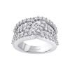 White Gold Diamond Fashion Ring  2.05 CT