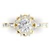 Yellow Gold Diamond Semi-Mount Ring 1/2 CT