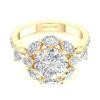 Yellow Gold Semi-Mount Diamond Ring 1.34 CT