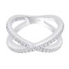 White Gold Diamond Fashion Ring  0.37 CT