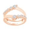 Rose Gold Bridal Diamond Wedding Ring 0.65 CT