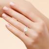 White Gold Diamond Cluster Ring  1/2 CT