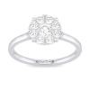 White Gold Diamond Cluster Ring  1/2 CT