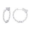 White Gold Diamond Huggies  0.40 CT