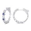 White Gold Diamond Huggies  0.35 CT