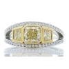 Platinum Diamond Gemstone Ring