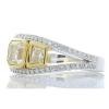 Platinum Diamond Gemstone Ring