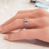 Platinum Diamond Gemstone Ring