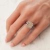Platinum Diamond Gemstone Ring