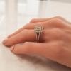 Platinum Diamond Gemstone Ring