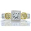 Platinum Diamond Gemstone Ring
