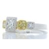 Platinum Diamond Gemstone Ring