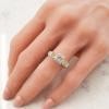 Platinum Diamond Gemstone Ring