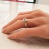 Platinum Diamond Gemstone Ring