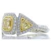 Platinum Diamond Gemstone Ring