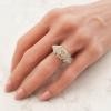 Platinum Diamond Gemstone Ring