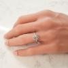 18K White Gold Diamond Gemstone Ring