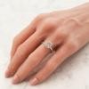 18K White Gold Diamond Gemstone Ring