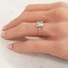 18K White Gold Diamond Gemstone Ring