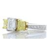 Platinum Diamond Gemstone Ring